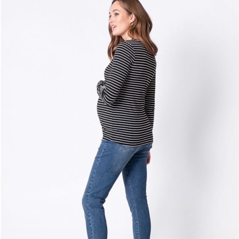 Seraphine Striped Maternity Shirt
